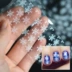 Nhãn dán móng tay mới Công cụ làm móng Star Star Transfer Sticker Giáng sinh Bản giao hưởng Bông tuyết trắng Nail Sticker Đóng chai vẽ cọ nét Công cụ Nail