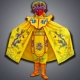 Классический желтый воротник, с вышивкой, полный комплект