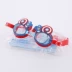 Han Fan Children Goggles Không thấm nước và chống sương mù Boy Cartoon Captain America Kính bơi Kính thời trang mới - Kính râm kính cận Kính râm