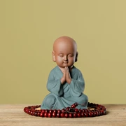 Trung Quốc Zen Zen trang trí nhà sư màu tím Sáng tạo thủ công gốm trang trí nội thất nghiên cứu tủ sách