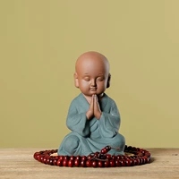 Trung Quốc Zen Zen trang trí nhà sư màu tím Sáng tạo thủ công gốm trang trí nội thất nghiên cứu tủ sách trang tri phong khach