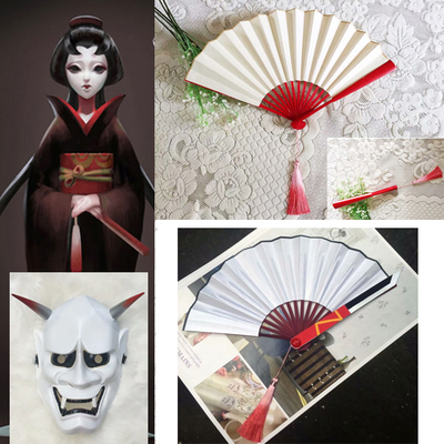 taobao agent Cos prop Female supervisor Red Butterfly COS fan mask
