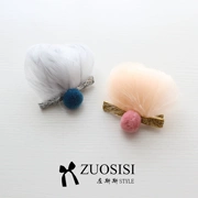 Zuosisi Hàn Quốc phụ kiện tóc trẻ em cao cấp cho bé gái kẹp lông thanh lịch công chúa kẹp tóc