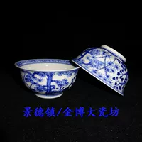 Джингджэнь культурная революция фабрика фарфорового фарфорового фарфорового фарфорового синего и белого рука