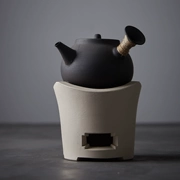 Handmade bếp đất sét trắng chịu lửa bếp than nhỏ bếp lò bếp Kung Fu bộ trà kiểu Nhật đun nước sôi bếp ấm trà đặt - Trà sứ