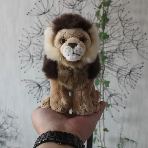 Реалистичная плюшевая милая игрушка, маленькая тряпичная кукла, лев, подарок на день рождения