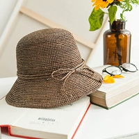 Крючок для вязания ручной работы, пляжная летняя шапка, уличная соломенная солнцезащитная шляпа, в корейском стиле
