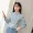 Áo sơ mi xuân hè 2019 mới dành cho nữ phiên bản Hàn Quốc của áo sơ mi dài tay thoáng khí in áo sơ mi trắng - Áo sơ mi dài tay