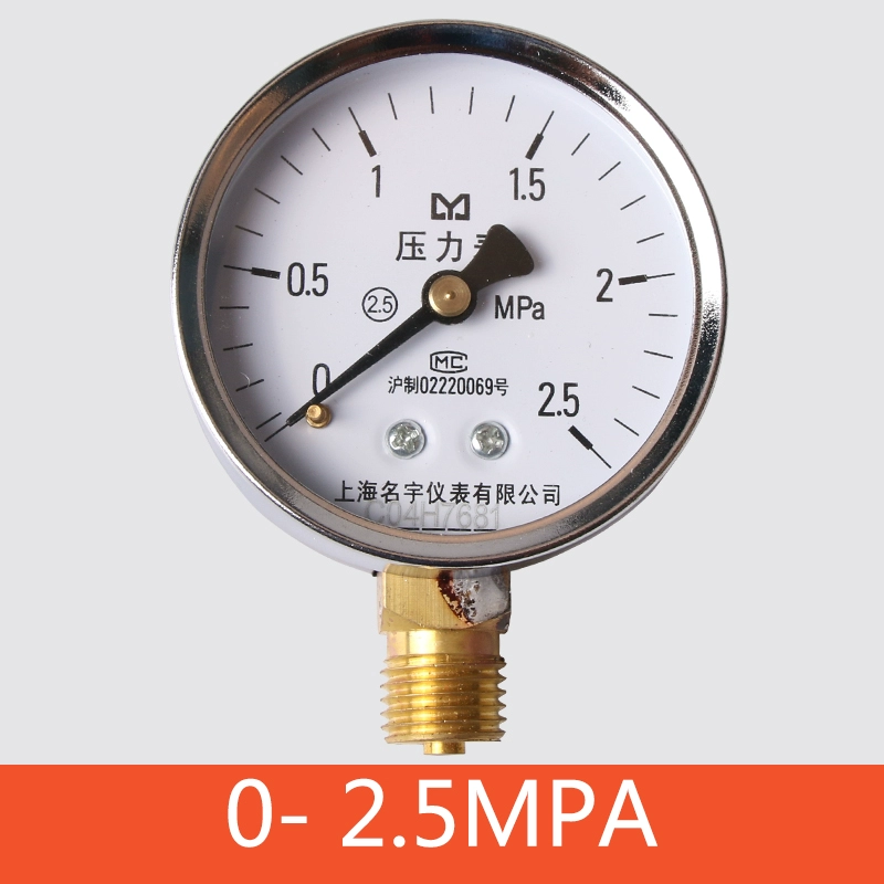 Đồng hồ đo áp suất Y60 khí nước dầu dụng cụ thông thường 0-1.6mpa m14x1.5 thông số kỹ thuật tất cả 5 chiếc đồng hồ đo áp suất đo áp suất 