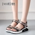 41 đôi sandal cỡ lớn nữ mùa hè 43 đáy phẳng 34 mới 33 chân béo rộng 40 bánh đáy dày 42 hoang dã 32 cỡ nhỏ 31 dép crocs nữ Sandal