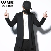 Áo len nam mùa thu đông màu đen áo len dài tay phiên bản Hàn Quốc của xu hướng áo len dài áo choàng len