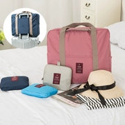 Du lịch xách tay túi hành lý túi du lịch công suất lớn túi du lịch ngắn khoảng cách du lịch Hàn Quốc phiên bản của túi hành lý có thể gập lại không thấm nước