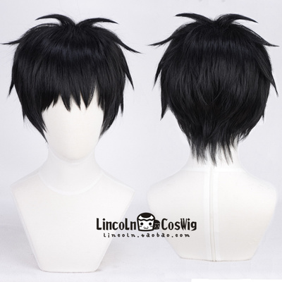 taobao agent LINCOLN Yanyan Fire Team Senro's lower cosplay wigs of hair characters short hair black