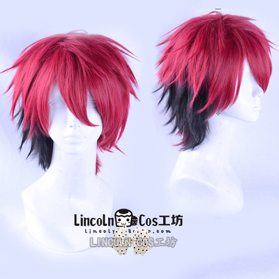 taobao agent + A3!+ Seven Tail Taiyi COSPLAY hair red and black gradient autumn group seven tails tailing