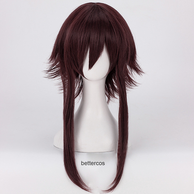 taobao agent To give the beautiful world bless Huhui COS wig dark red brown extension cosplay fake hair