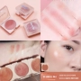 Hàn Quốc Holika 19 năm mới nudrop LUMI màu nude dưỡng ẩm mềm men cao bóng kem má hồng - Blush / Cochineal phấn má hồng the face shop