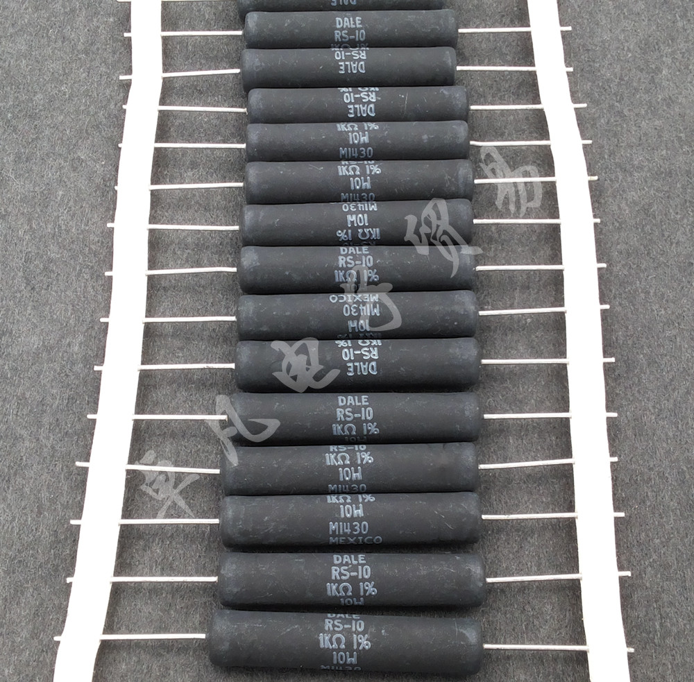 Mexican production 1K 10W DALE RS-10 1000 ou VISHAY wire around resistance 1 1% 0 0 0 1%