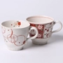 2 Nhật Bản nhập khẩu gốm đánh dấu cốc để tách cặp cốc cà phê bằng gỗ hộp quà tặng vẽ tay hoạt hình cốc uống - Tách bình đựng nước đá