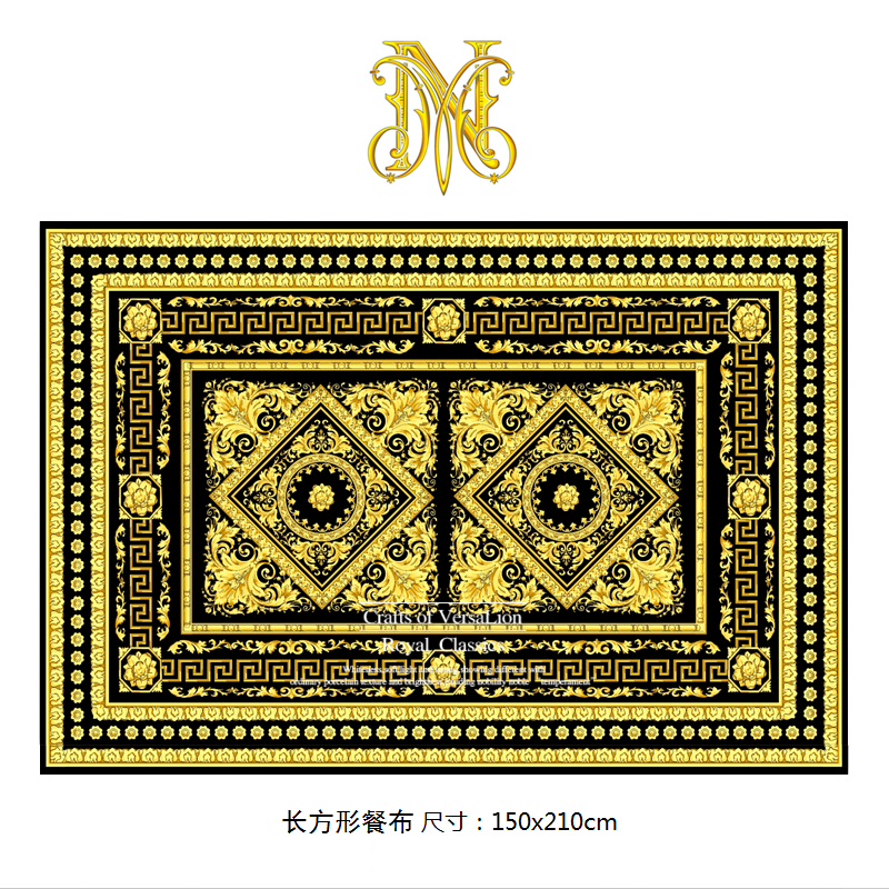 Long D & Flaglia (Authentic)European style luxurious table rectangle tablecloth Table mat a living room circular tea table Table cloth TV cabinet Gabe Table flag customized