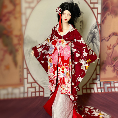 taobao agent Handmade BJD Hua Kui Dragon Tailing Kimono Kimonos, 6 points, four -pointers, three -point Uncle OB11 Salon Doll