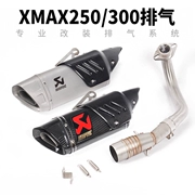 Xe máy tay ga sửa đổi ống xả XMAX250 phần trước XMAX300 xiên bốn góc ống xả đầy đủ - Ống xả xe máy