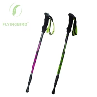 Ngoài trời xác thực FLYINGBIRD bay đánh bại Ft9 siêu nhẹ siêu ngắn sợi carbon có thể thu vào trekking mía - Gậy / gậy gậy dành cho người cao tuổi