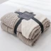 Mùa đông cộng với dày thảm len ấm áp của đơn chăn sofa ngủ rắn chăn mền cashmere giản dị - Ném / Chăn Ném / Chăn