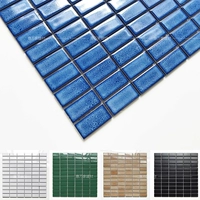 Простая черно-белая керамическая мозаичная керамическая плит