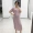 Đầm bầu cho mẹ bầu hè 2019 phiên bản Hàn Quốc mới của áo thun ngắn tay cổ tròn váy ngắn mang bầu size lớn - Áo thai sản shop đồ bầu