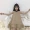 2018 mùa xuân mới sinh viên Hàn Quốc nhỏ lỏng lẻo Một từ váy từ vai treo cổ đầm ren nữ