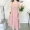 Mùa hè Hàn Quốc retro chic văn học fan đơn ngực sling kẻ sọc A-line váy váy là mỏng trong váy dài phụ nữ