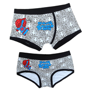 Couple New Spider-Man Phim Hoạt Hình Dễ Thương của Nam Giới Đồ Lót Boxer Cotton Phim Hoạt Hình Lady Sexy Quần Lót