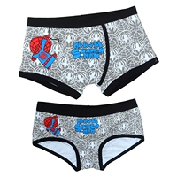 Couple New Spider-Man Phim Hoạt Hình Dễ Thương của Nam Giới Đồ Lót Boxer Cotton Phim Hoạt Hình Lady Sexy Quần Lót quần chip đôi