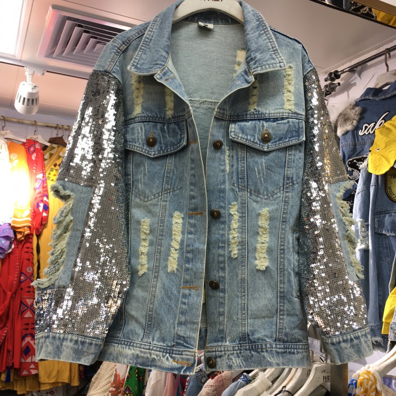 Ladies denim jacket design Outlet