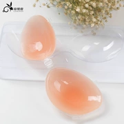 Flowing da lộn gợi cảm silicone vô hình đồ lót núm vú nữ thu thập chống va chạm váy cưới dày chống trượt trên ngực