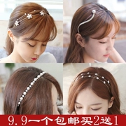 Hàn quốc phụ kiện tóc headband ngọc trai rhinestone đôi mỏng headband Hàn Quốc phiên bản của đơn giản ngọt ngào tươi daisy kẹp tóc mũ nón