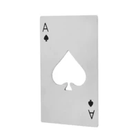 1pc Stylish Poker Playing Card Ace of Spades Bar Tool Soda B