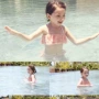 Đồ bơi trẻ em Hàn Quốc Đồ bơi ren ba mảnh cho bé gái Đồ bơi cao cấp tùy chỉnh Đồ bơi cao cấp áo tắm bé gái