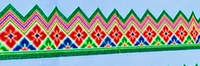 Популярная взрывная вышивка Национальные вспомогательные материалы Miao Люди выбирают цветы и ширину кружева вышивки 7,5 см.