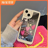 Apple, совместимое зеркало, iPhone14 Pro, iPhone 13, чехол для телефона, iphone, зеркальный эффект, новая коллекция