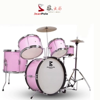 Розовые блестящие колонии, пять барабанов, две марионетки отправляют барабанные стулья