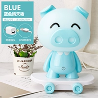 Симпатичная свинья синяя 1