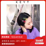 KEYT gradient màu kẹp tóc nữ Hàn Quốc cá tính đơn giản phụ kiện tóc hoang dã clip kẹp tiện ích clip thời trang mới