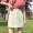 Cao eo denim váy nữ mùa hè 2018 mới Hàn Quốc phiên bản của váy sang trọng một từ trắng lông bước váy sinh viên