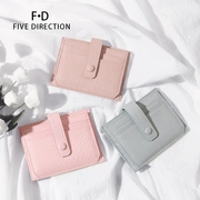 FD da siêu mỏng gói thẻ phụ nữ Hàn Quốc đa thẻ gói thẻ nhỏ mini top lớp da đơn giản nhỏ nữ đoạn ngắn
