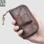 Túi da rám nắng khóa túi xách tay công suất lớn túi da handmade túi chìa khóa túi thẻ lớp da ví đầu tiên móc chìa khóa đẹp