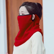 Đầm ấm áp đôi sử dụng mặt nạ cổ cao thời trang set cổ mùa thu và mùa đông yếm unisex dành cho người lớn phiên bản Hàn Quốc mùa đông mới
