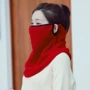 Đầm ấm áp đôi sử dụng mặt nạ cổ cao thời trang set cổ mùa thu và mùa đông yếm unisex dành cho người lớn phiên bản Hàn Quốc mùa đông mới 	khăn dân phượt	