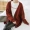 JHXC đơn giản khóa lỏng dày dài tay Hàn Quốc áo len lông nữ sinh viên mùa thu và mùa đông là mỏng đan cardigan