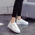 Giày cotton mùa đông 2018 mới của phụ nữ thấp để giúp cộng với giày nhung cho sinh viên Hàn Quốc giày đế bằng ấm áp giày juno nữ Giày cắt thấp